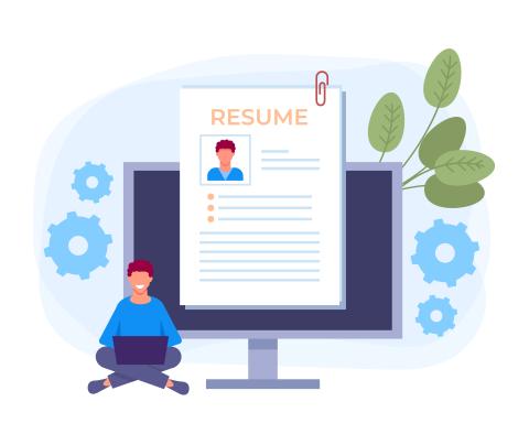 computer and resume