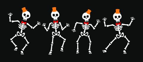 Dancing skeletons