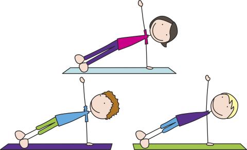 kids doing yoga