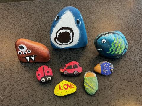 Crafternoon Fun Time -Stone Painting