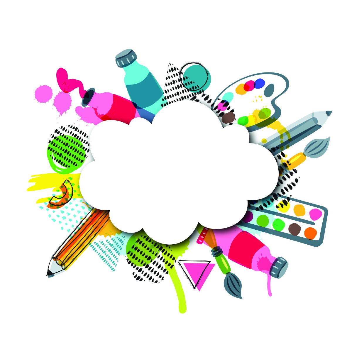 Explosion of kids crafting items