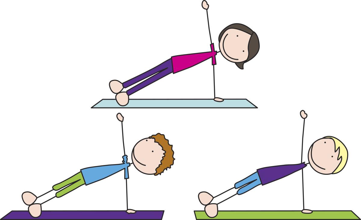kids doing yoga poses