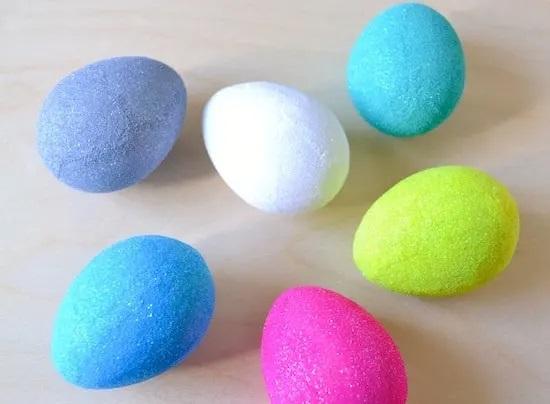 glitter eggs